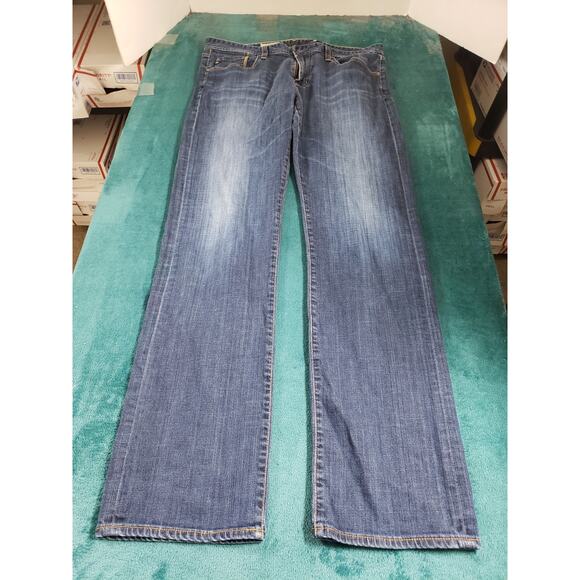 Adriano Goldschmied Jeans Size 36x36 Mens Blue Pants Stretch Protege Straight - Picture 2 of 13
